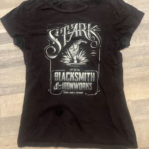 Stark Black 'Blacksmith & Ironworks' Short Sleeve Tee